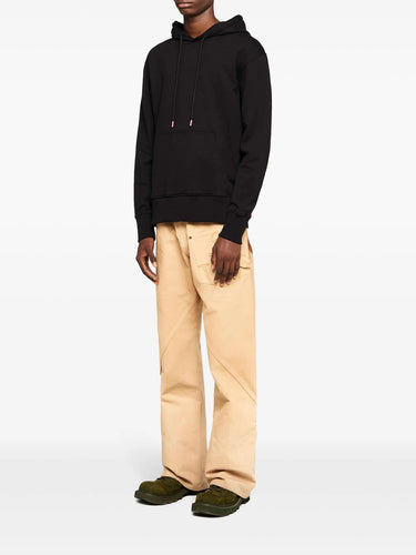 JWA Lace Back Panel Hoodie in Black from JW Anderson