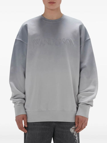 J.W. Anderson - Logo Embroidery Gradient Sweatshirt in Grey