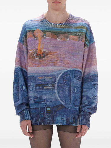 J.W. Anderson - Printed Jumper in Cornflower Blue