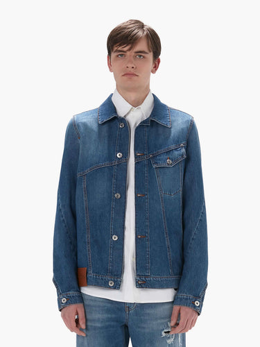 J.W. Anderson - twisted jacket in light blue - 2