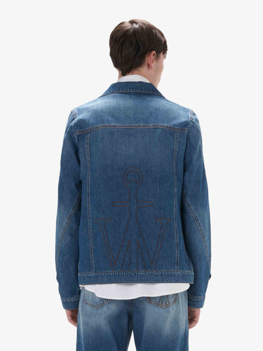 J.W. Anderson - twisted jacket in light blue - 3