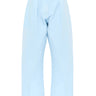 Light blue pants on a white background