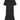 Ka Wa Key dress - French Terry T-Shirt Ruffle Dress in Ash Black 