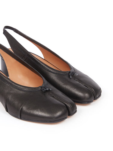 30mm Ballerina Tabi Pumps in Black from Maison Margiela