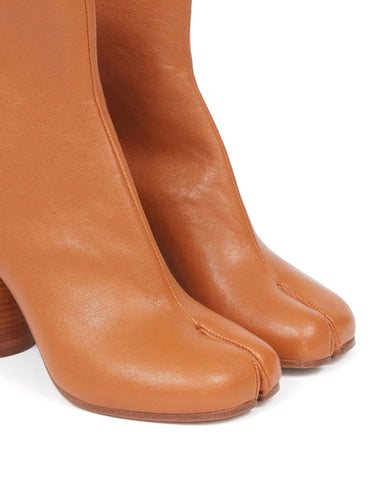 80mm Tabi Boots in Light Brown from Maison Margiela