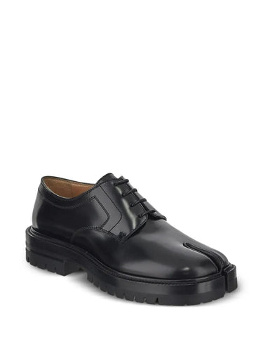 AW25 Womens Tabi County Lace Up - Patent Black-[-Maison Margiela-2