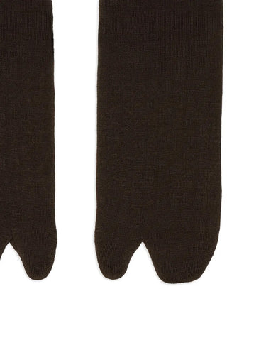 Female Tabi Socks - Dark brown-[-Maison Margiela-2