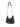Back view of Glam Slam Hobo Micro in Black by Maison Margiela on a white background showing the padded construction and chain shoulder strap.