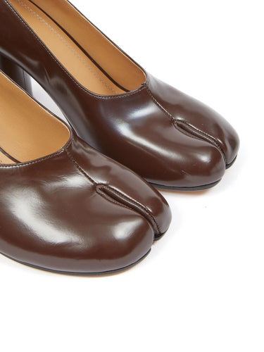 Maison Margiela - mary jane tabi pumps in chic brown - 2