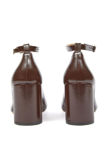 Maison Margiela - mary jane tabi pumps in chic brown - 3