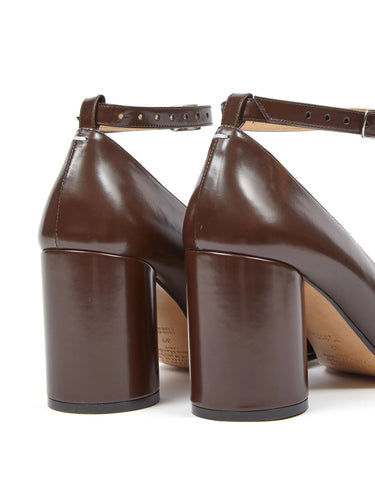 Maison Margiela - mary jane tabi pumps in chic brown - 4