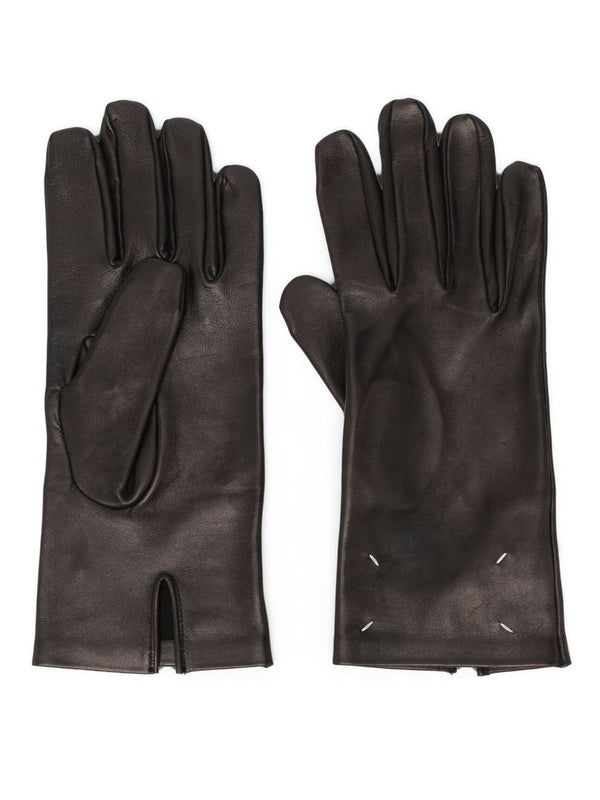 Ovine Leather Gloves - Black
