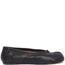Maison Margiela - pleated ballerina tabi in black - 1
