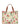 Maison Margiela - Shopper Tote Bag in Ivory Floral Chestnut