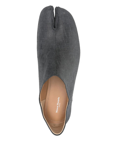 Tabi Babouche in Scratched Grey from Maison Margiela