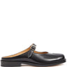 Maison Margiela - Tabi sandals in patent black - 1