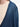 Maison Margiela V-Neck Long-Sleeved Shirt in medium blue - close-up of exposed raw seam and deconstructed neckline construction
