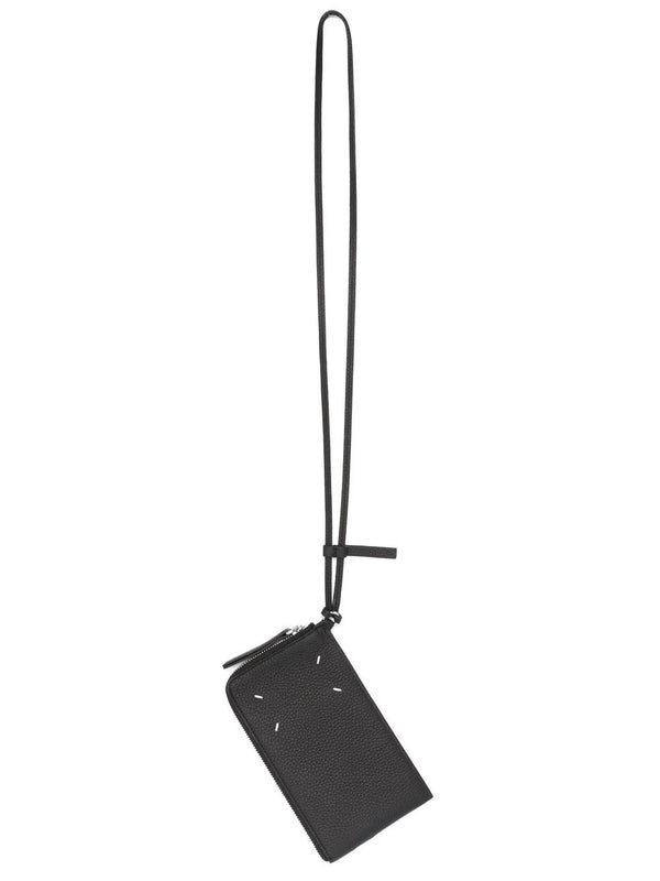 Maison Margiela - zipped phone case pouch in black -1