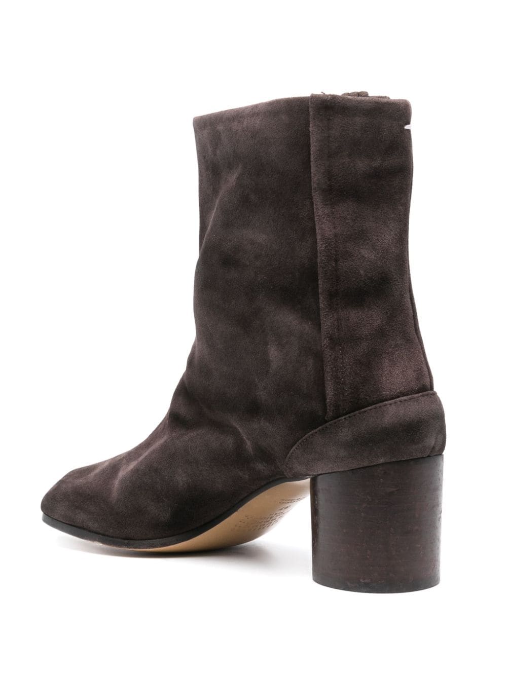 60mm Vintage Leather Tabi Boot - Dark Brown-[-Maison Margiela-3