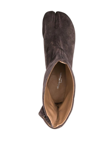 60mm Vintage Leather Tabi Boot - Dark Brown-[-Maison Margiela-4