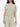 Pleats Please Issey Miyake leaf top greige side view showing drape