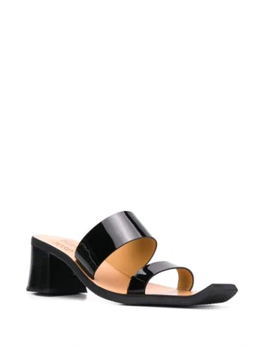Rupie Heel Sandal - Black Patent-[-Martine Rose-4