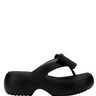 Black thick platform sandals from Melissa