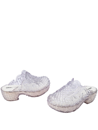 Melissa Y/Project - Court clog in clear white - 3