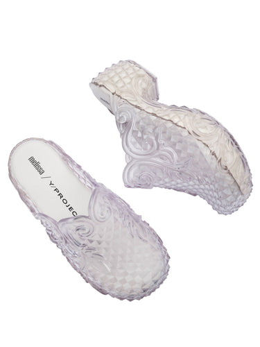 Melissa Y/Project - Court clog in clear white - 4