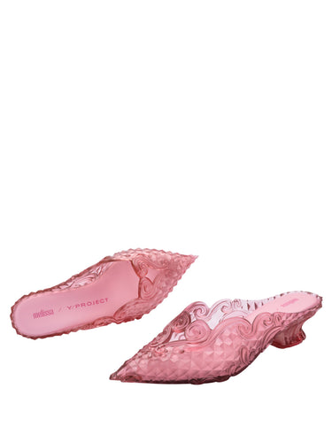 Melissa x Y/Project - court shoe in transparent pink - 3