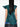 Cosmic Rays Sleeveless Top in Blue Green from Pleats Please Issey Miyake