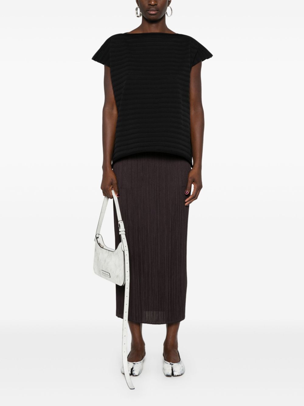 Pleats Please Issey Miyake - Mesh Knit in Black 