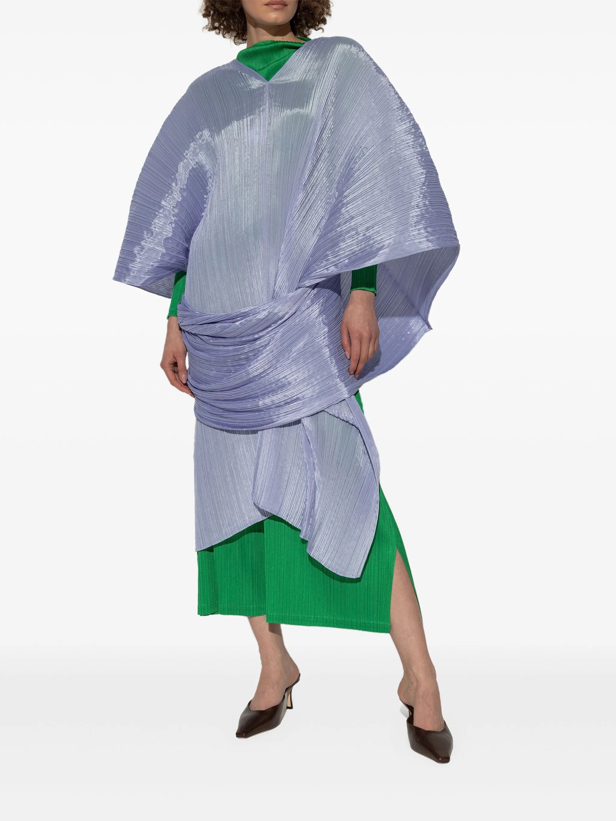 SS25 Madame-T in Saxe Blue from Issey Miyake Pleats Please