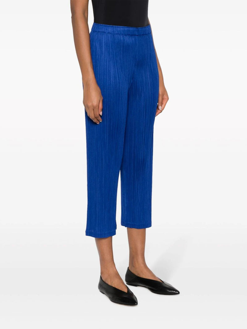 Pleats Please Issey Miyake │ AW23 Pleated Straight Pants in Deep Blue