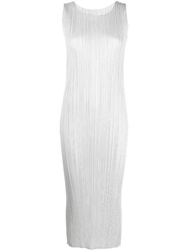 Issey Miakey dress - SS23 Drop 2 Sleeveless Dress in Light Grey 