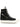 Black high-top sneakers with zipper details from Rick Owens on a white background