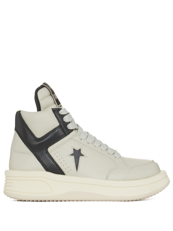 Rick Owens DRKSHDW x Converse - Turbowpn sneakers in oyster and black - 1