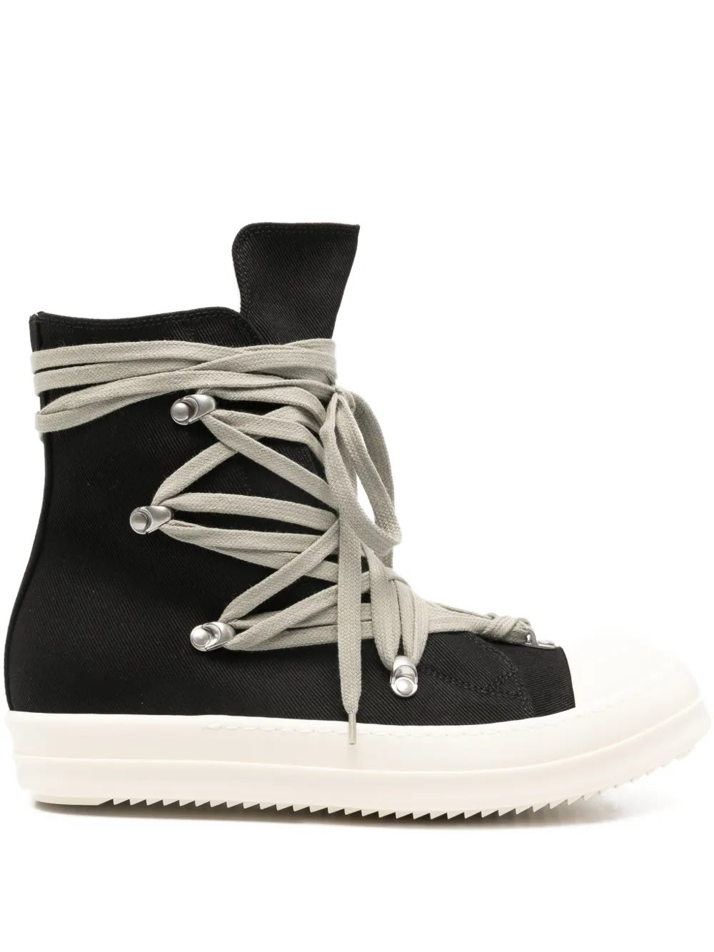 Denim Megalace Sneaks - Black/Milk/Milk