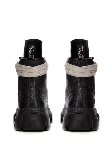 rick owens dr. martens dmxl jumbo lace boot in black - 4