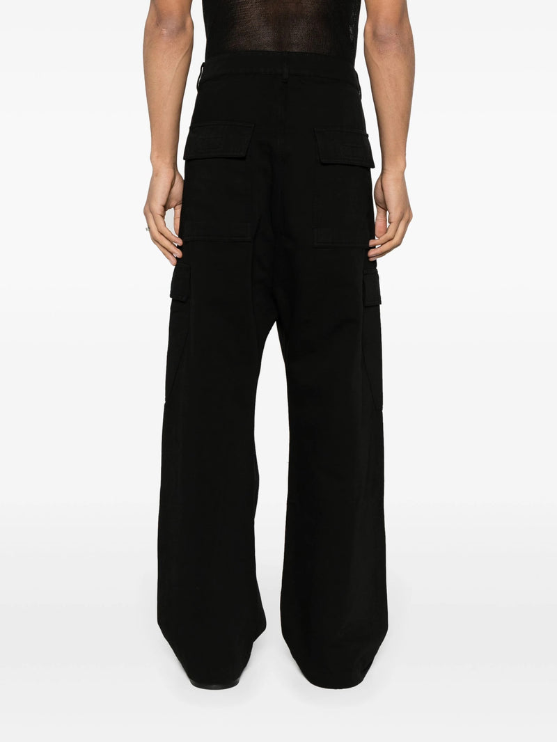 Rick Owens DRKSHDW - Pantaloni cargo trousers in black - 4