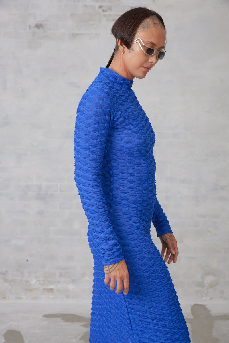 Henrik Vibskov - Bubble Wrap Dress in Web Blue