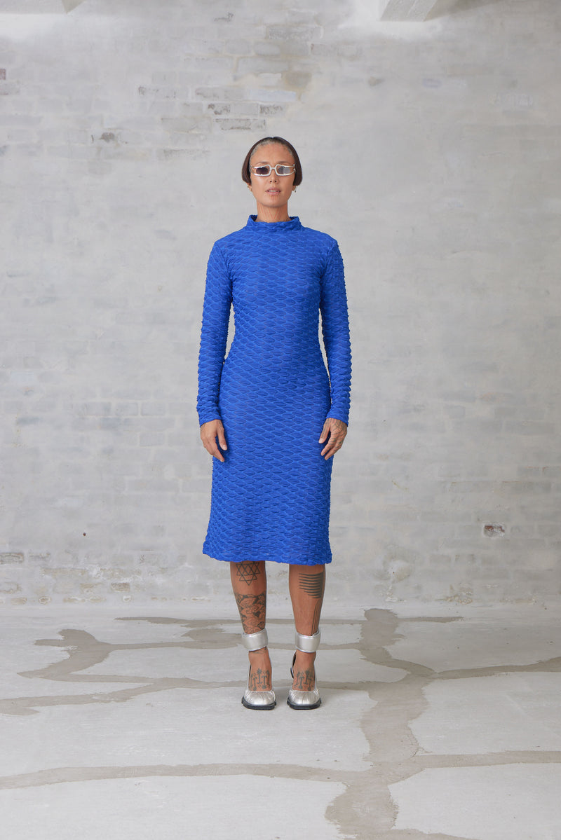 Henrik Vibskov - Bubble Wrap Dress in Web Blue