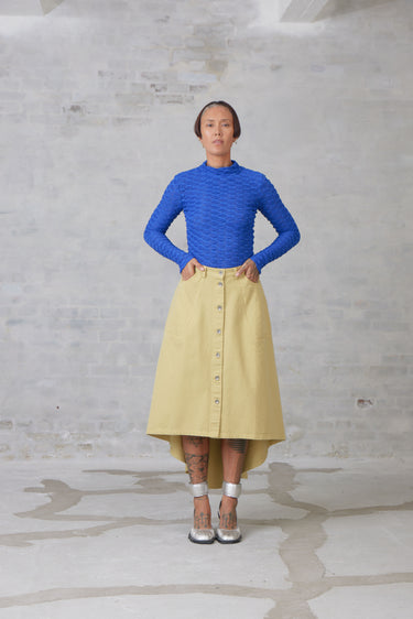 Henrik Vibskov  - Regain Denim Skirt in Hemp