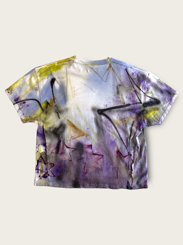 Short Sleeve T-Shirt - Painted Yellow & Purple