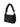 Reverse side view of the Pillowcase Shoulder Bag in black, highlighting the smooth nylon construction and strap attachment.