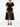 Black sheer dress worn by a model on a white background
