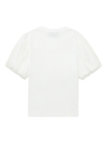 White t-shirt on a white background