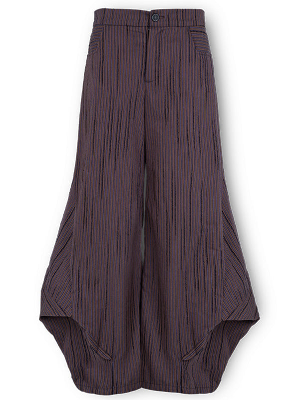 Sloth Rousing - Wake Up pants in brown stripes - 1