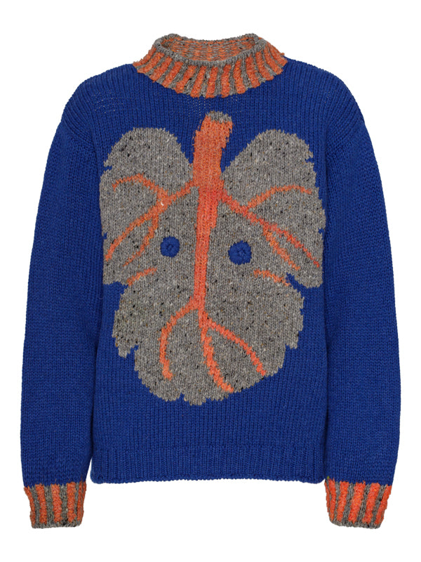 Survival of the Fashionest | Figure Leaf Sweater in Blue