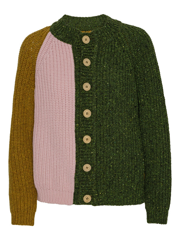 Survival of the Fashionest | Puzzle Cardigan in Green 